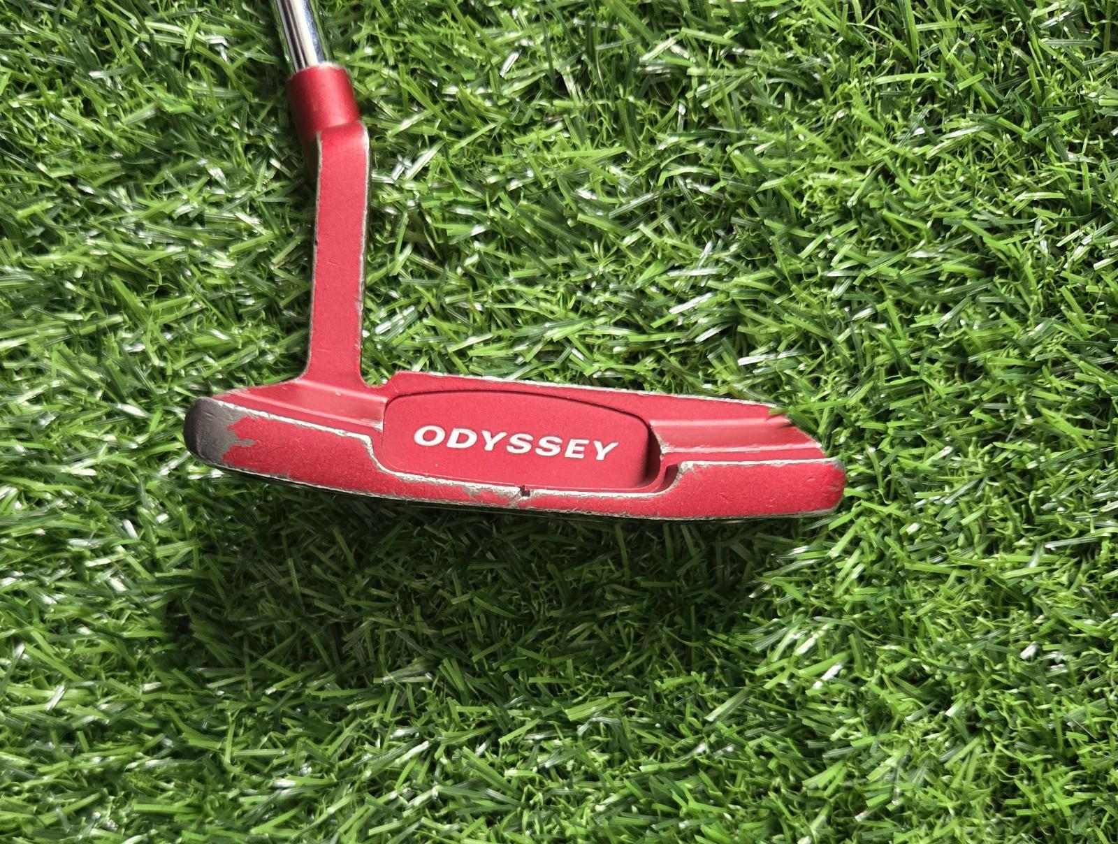 Odyssey O Works Tour Red #2 Putter Steel Shaft 34" New Super Stroke Grip