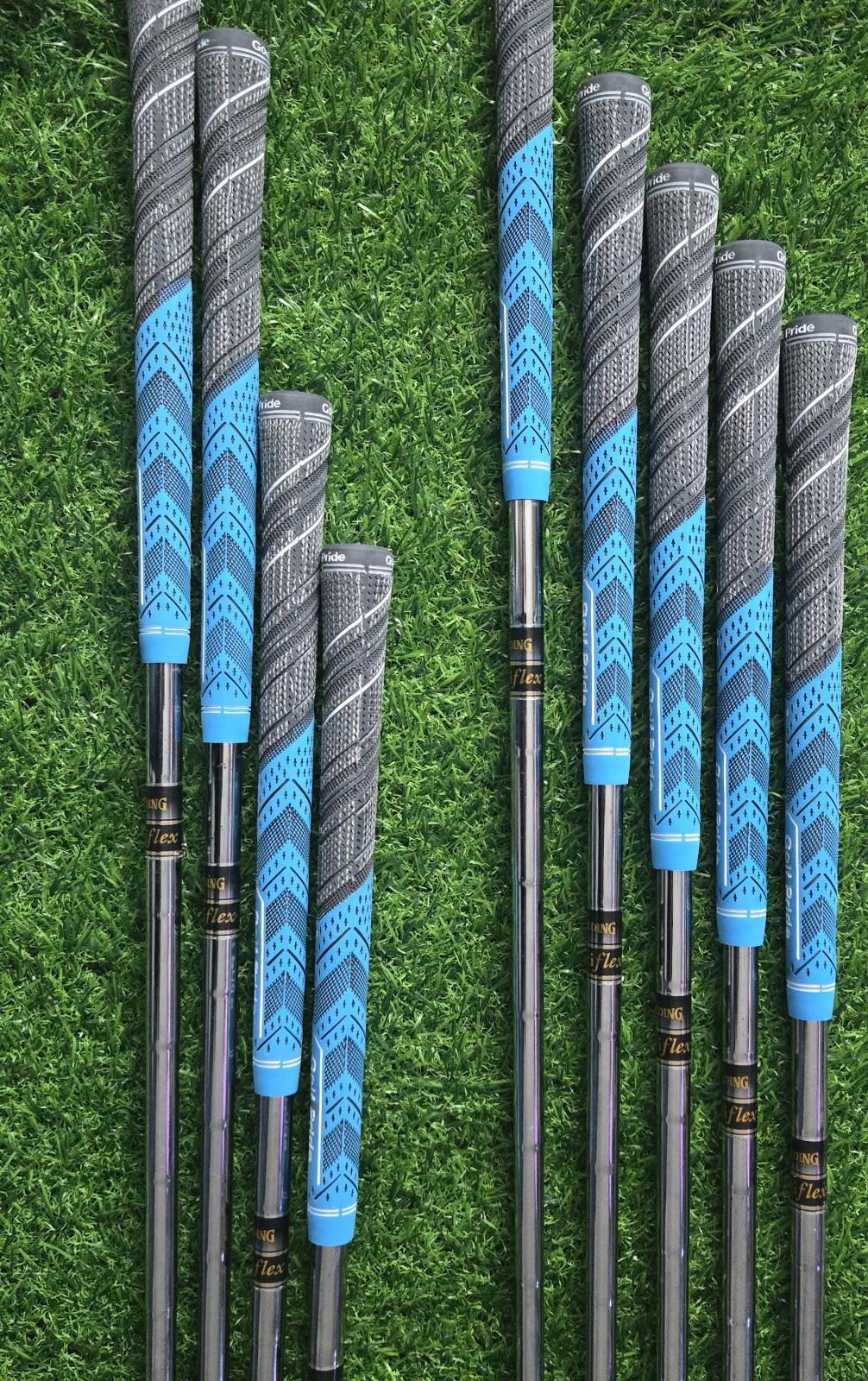 Spalding Eagle Mid Size Power Weighted Irons 3-SW Multi Flex Steel Shafts.