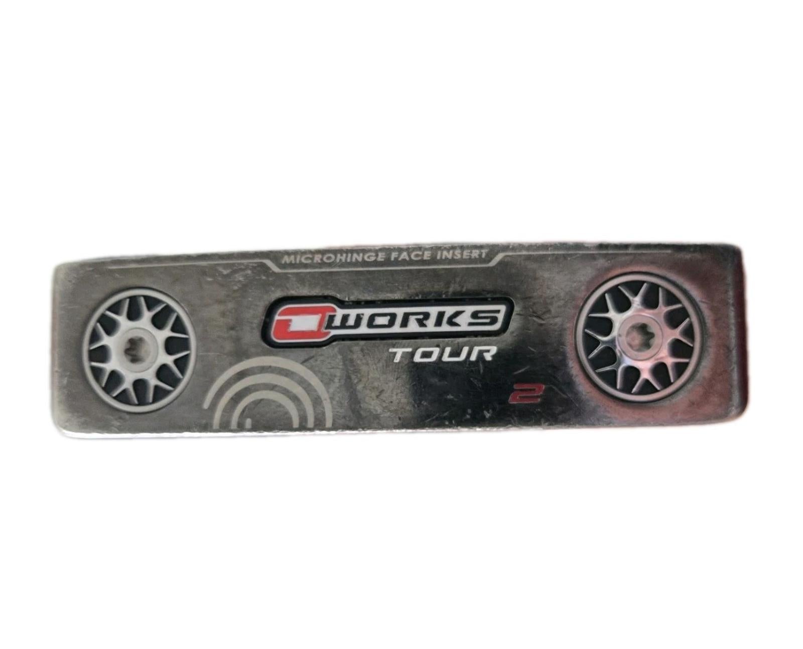 Odyssey O Works Tour Red #2 Putter Steel Shaft 34" New Super Stroke Grip