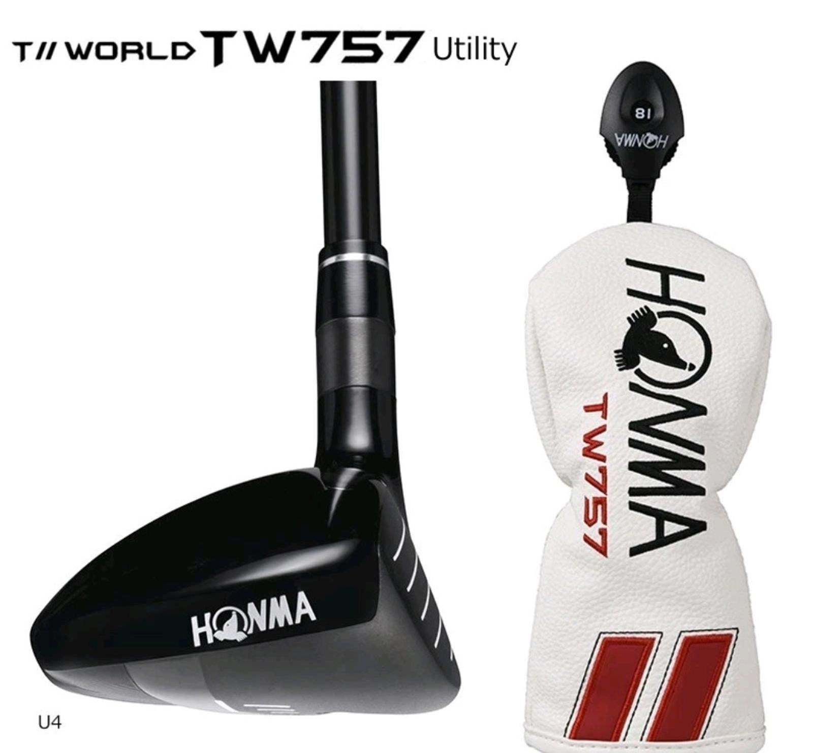 HONMA TOUR WORLD TW757 HYBRID 4# 21° VIZARD TH7 STIFF GRAPHITE SHAFT STUNNING